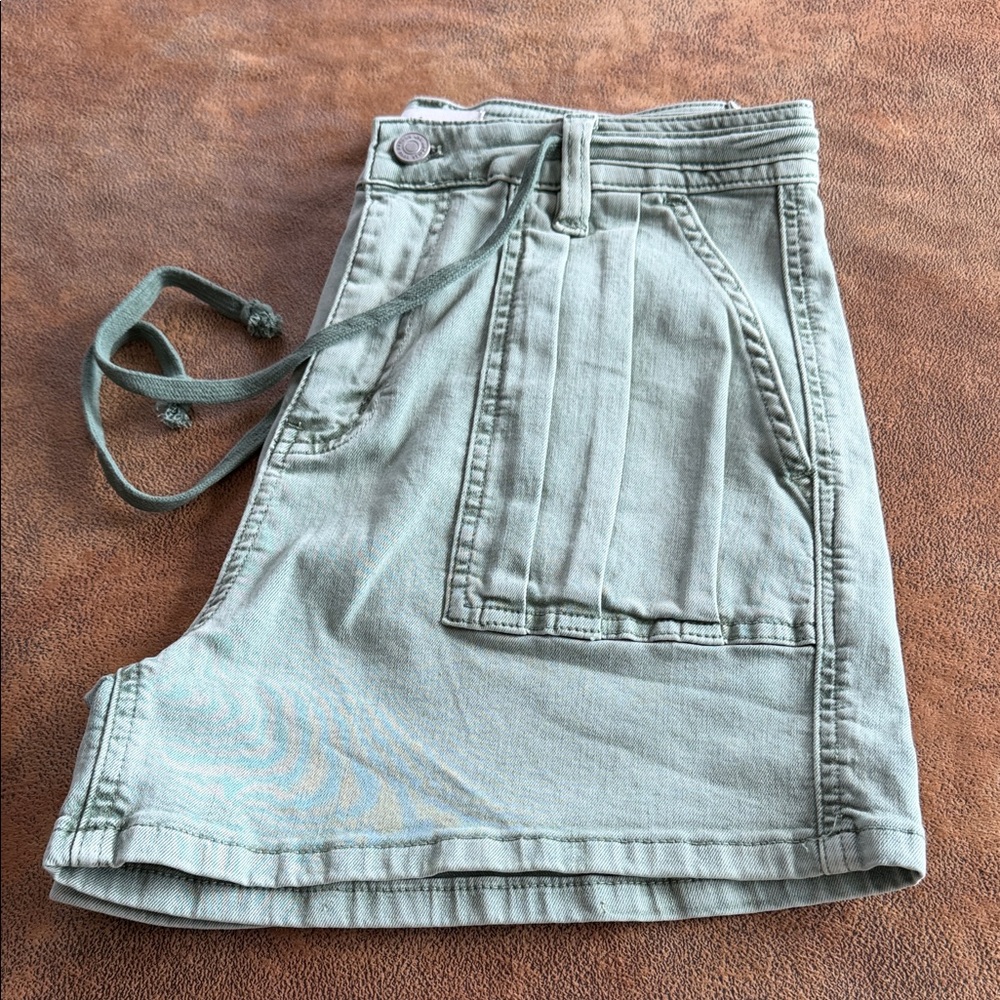 KanCan Light Green Jean Shorts